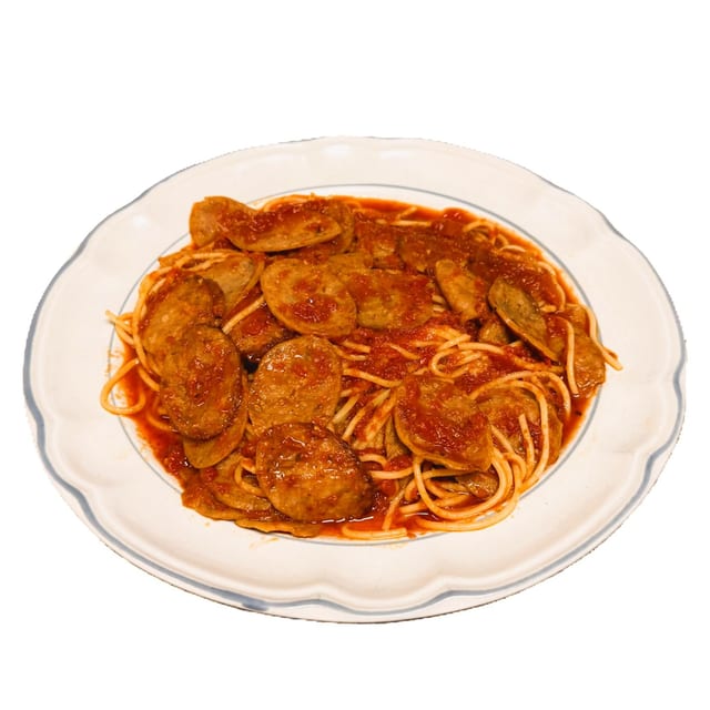 Spaghetti Sausage Lunch.